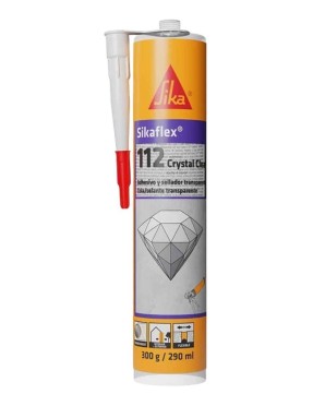 Adhesivo sellador Sikaflex 112 Crystal Clear 290ml