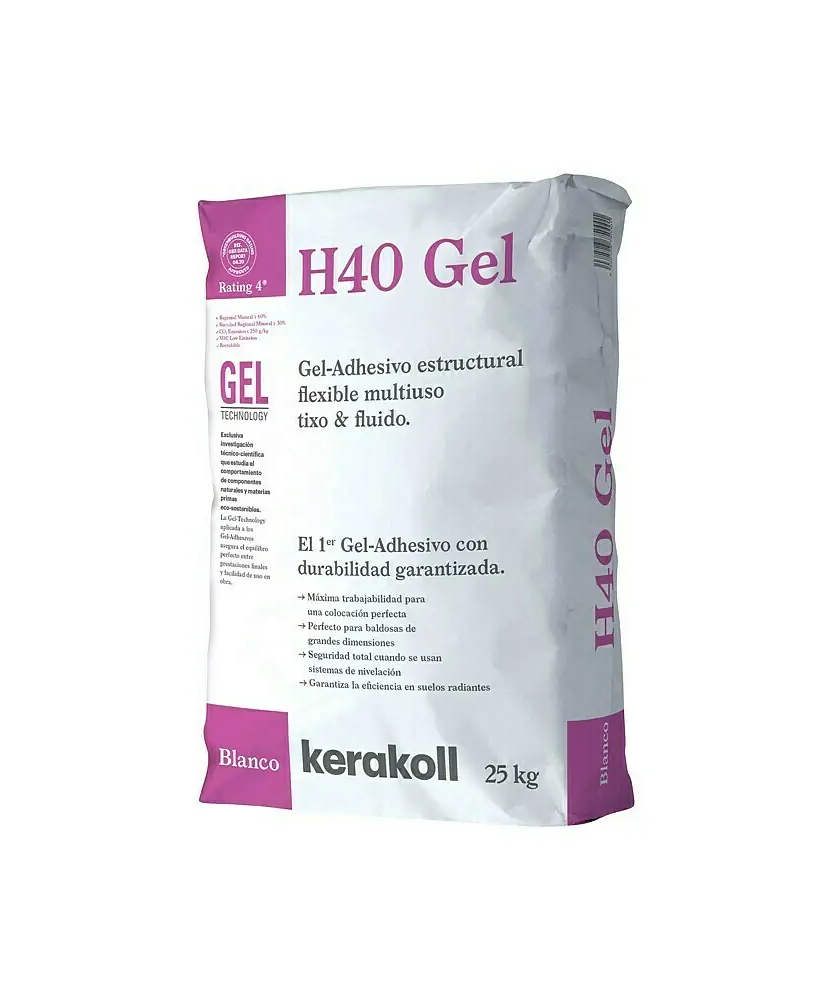 Mortero cola H40 KERAKOLL gel de 20kg