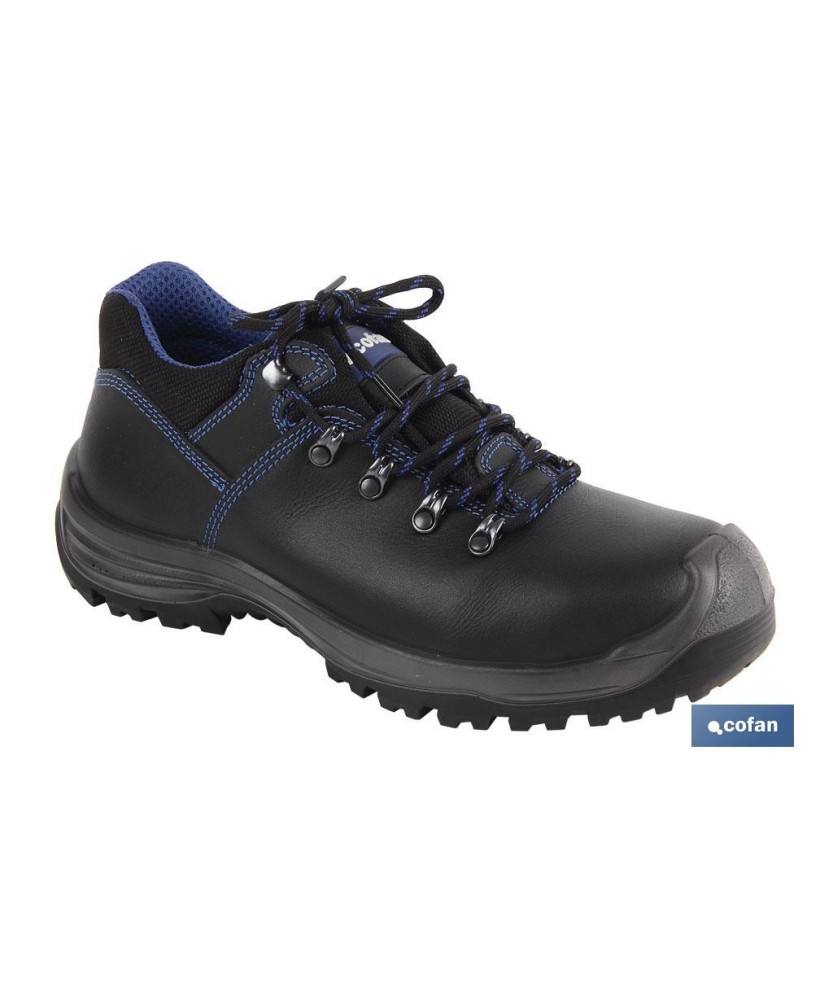 Zapato de Piel | Seguridad S-3 | Modelo Apolo | Puntera de Carbono Light | Color Negro
